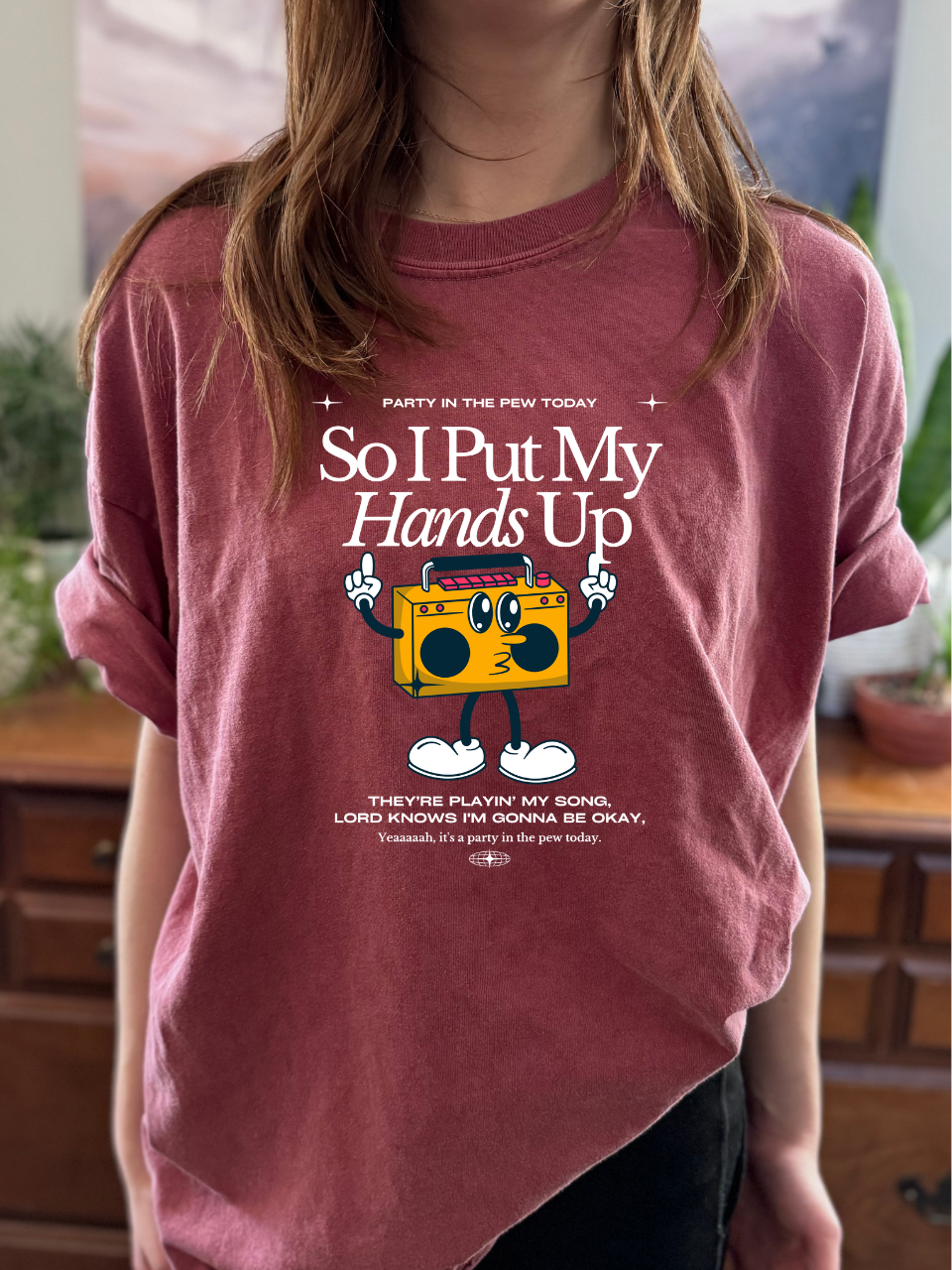 Party In The Pew Today | Comfort Colors Ring-Spun Cotton | He Found Me | Christian Bible Verse Tee