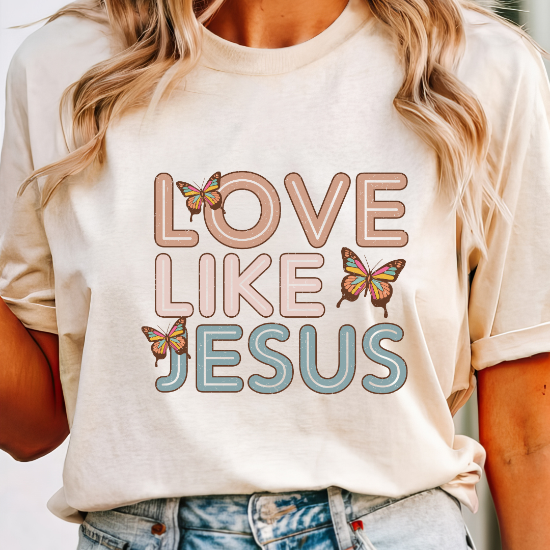 Love Like Jesus | Comfort Colors Ring-Spun Cotton | He Found Me | Christian Bible Verse Tee