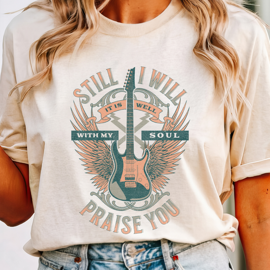 Still I Will | Comfort Colors Ring-Spun Cotton | He Found Me | Christian Bible Verse Tee