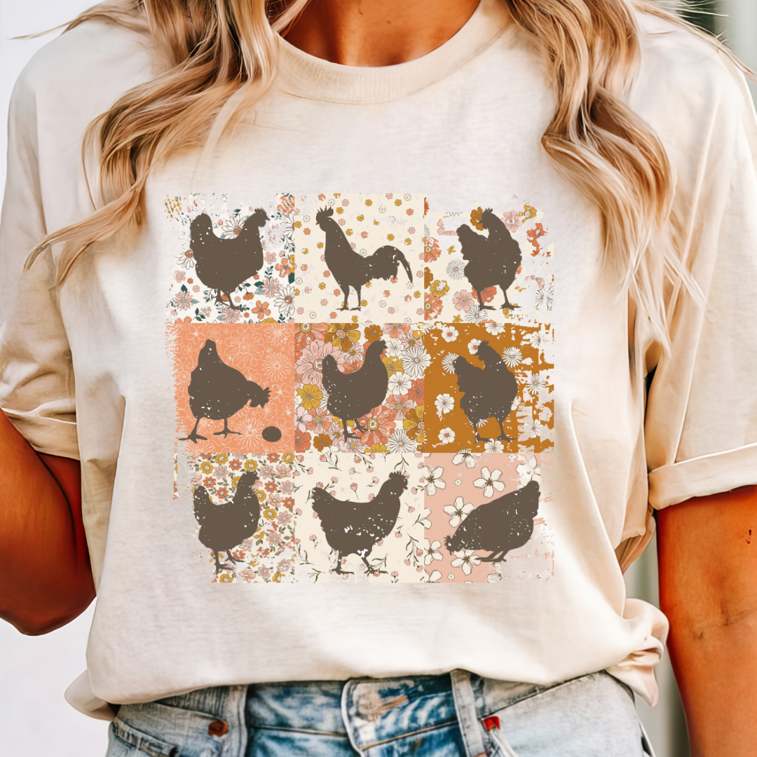 Vintage Chickens | Comfort Colors Ring-Spun Cotton | He Found Me | Christian Bible Verse Tee