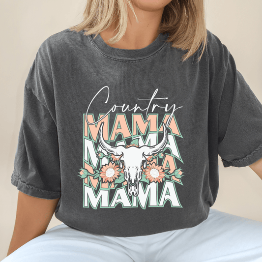Country Mama | Comfort Colors Ring-Spun Cotton | He Found Me | Christian Bible Verse Tee - He Found Me