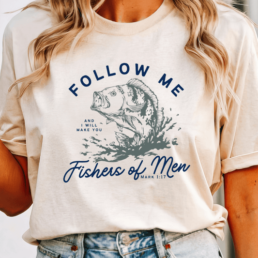 Fishers Of Men | Comfort Colors Ring-Spun Cotton | He Found Me | Christian Bible Verse Tee - He Found Me