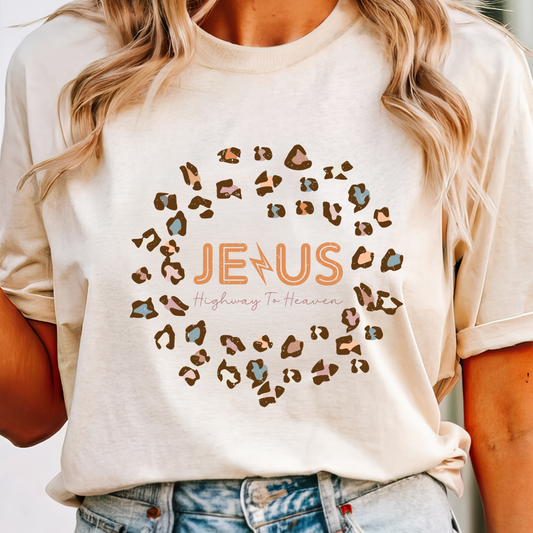 Highway To Heaven | Comfort Colors Ring-Spun Cotton | He Found Me | Christian Bible Verse Tee