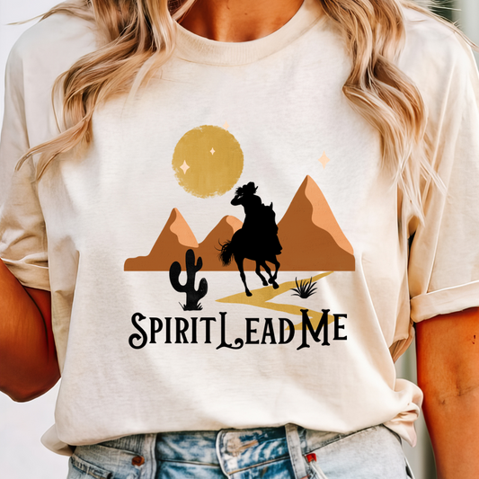 Spirit Lead Me | Comfort Colors Ring-Spun Cotton | He Found Me | Christian Bible Verse Tee